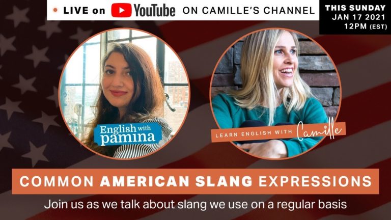 english with pamina live learn english with camille hanson