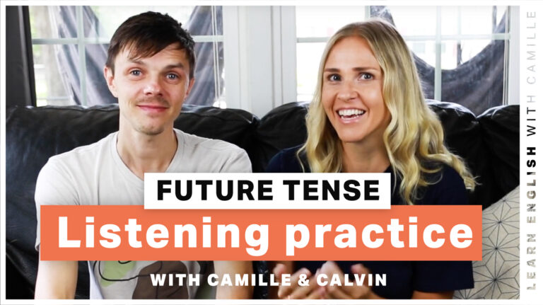 future tense english practice listening