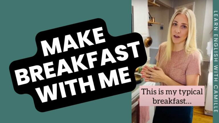 make breakfast with me english vlog