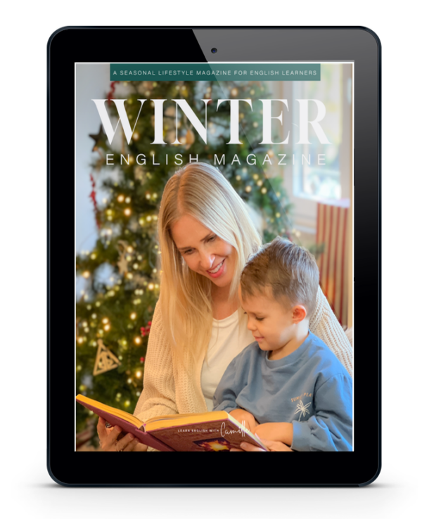 winter magazine learn english camille
