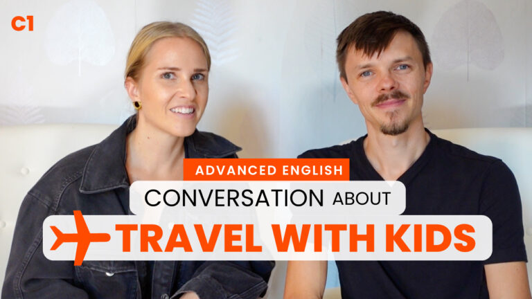 travel with kids english convos