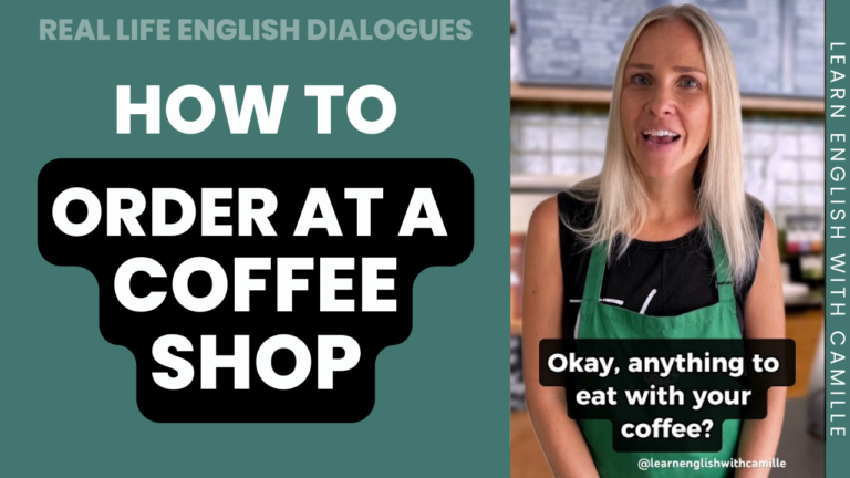 how to order at coffee shop english dialogues