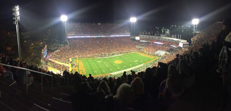A typical Division 1 University football game - Clemson University
