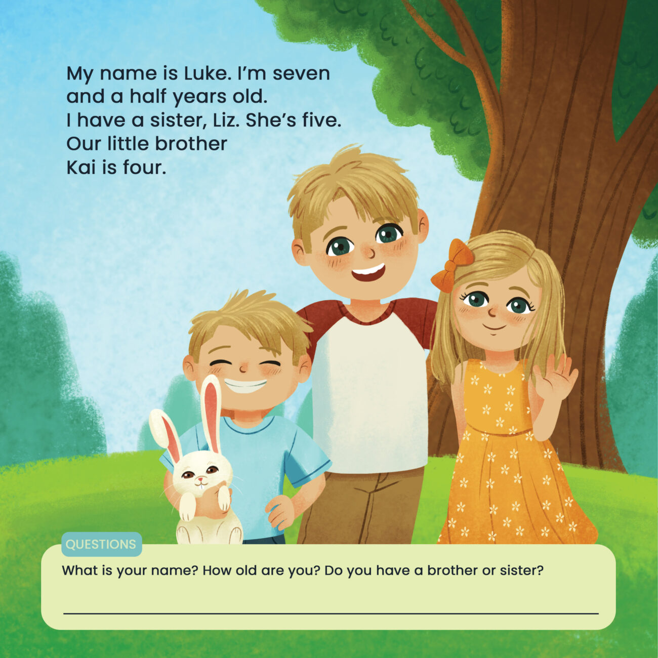Teach My Child English: MY FAMILY Illustrated Kids E-book - Learn